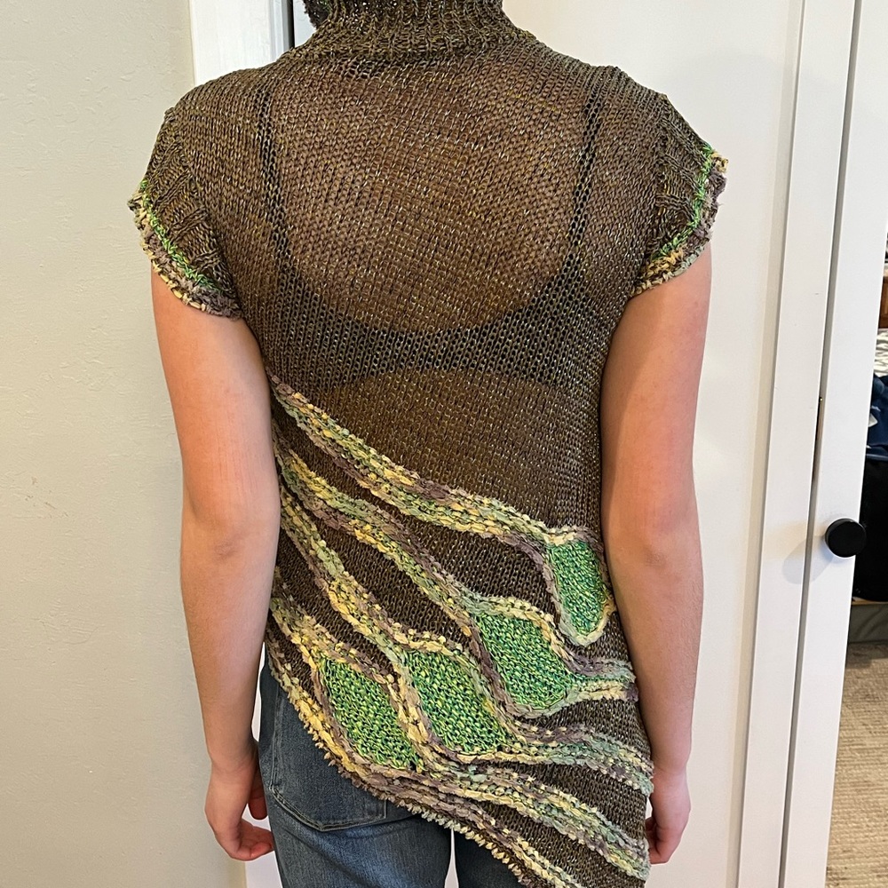 Masaki Kyoko Japanese Handwoven sweater - Picture 2 of 10